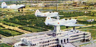 Речной вокзал на открытках: 1937-1948